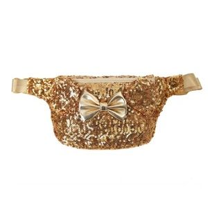 NWT - Loungefly Disney Gold Minnie Mouse Sequin Fanny Hip Pack